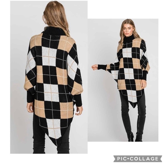 So Cute!! Plaid Long Sweater - Picture 5 of 6